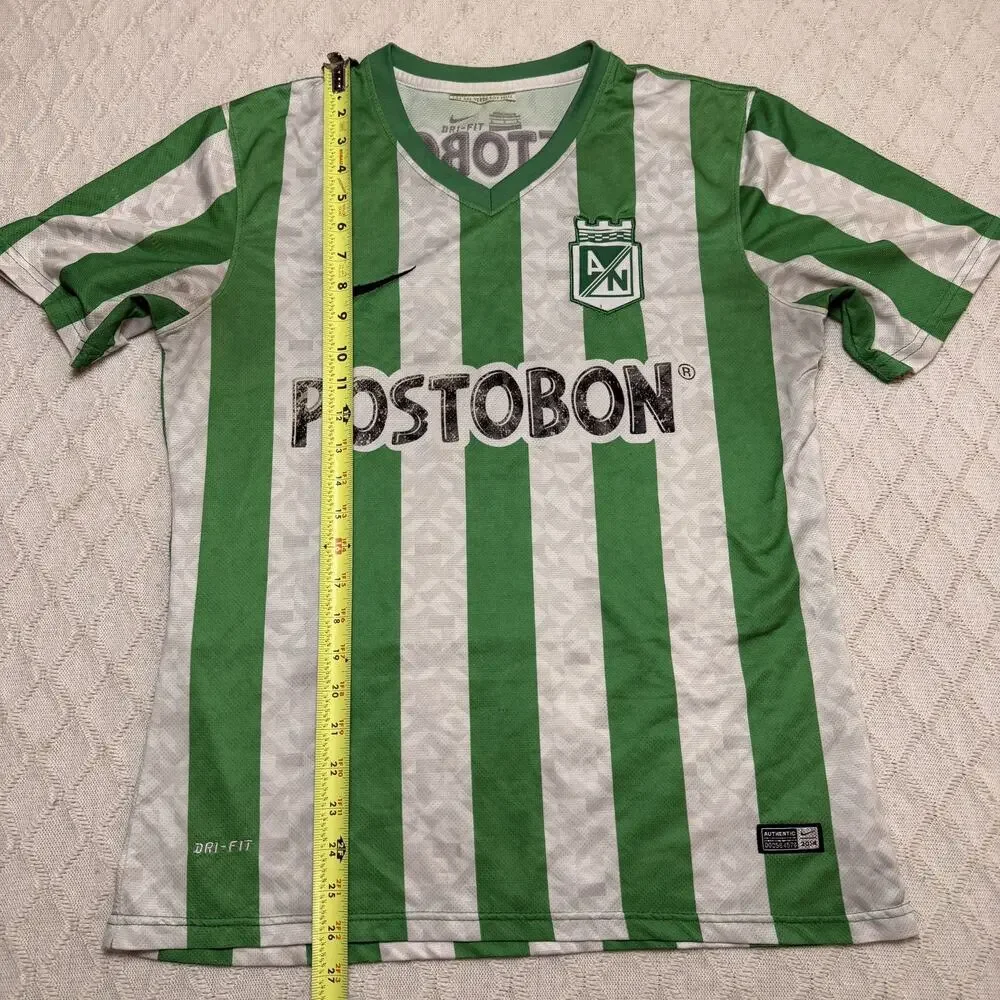 Nike Postobon Colombia Dri-Fit Atletico Nacional 2014/2015 Soccer Home Jersey L